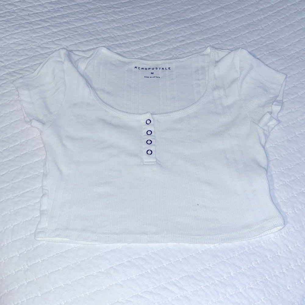 White crop top